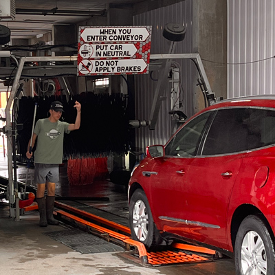 3 - Guided into Car Wash